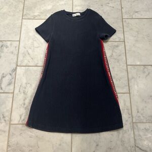 Zara Navy and Red Casual Kids Dress. Size 11/12
